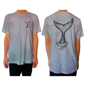 mens whales tail t-shirt