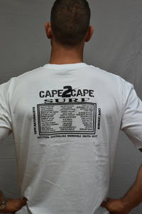 mens cape 2 cape t-shirt white