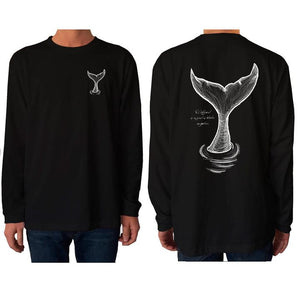 mens whales tail l/s t