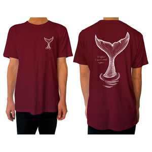 mens whales tail t-shirt